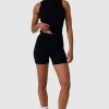 Women Ortc Bottoms | Ribbed Bike Shorts Black