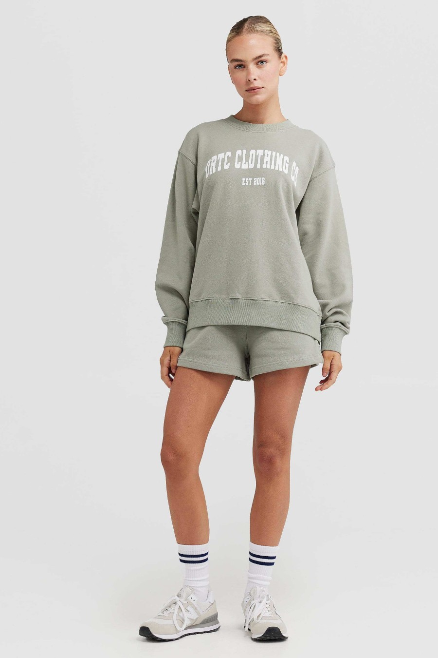 Women Ortc Loungewear | College Crew Dusty Olive